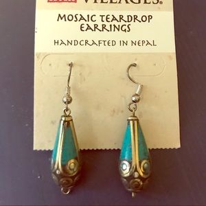 Mosaic Teardrop Earrings